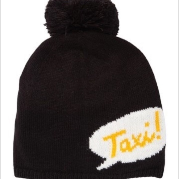 Kate Spade NY Taxi Black Beanie - Picture 2 of 3